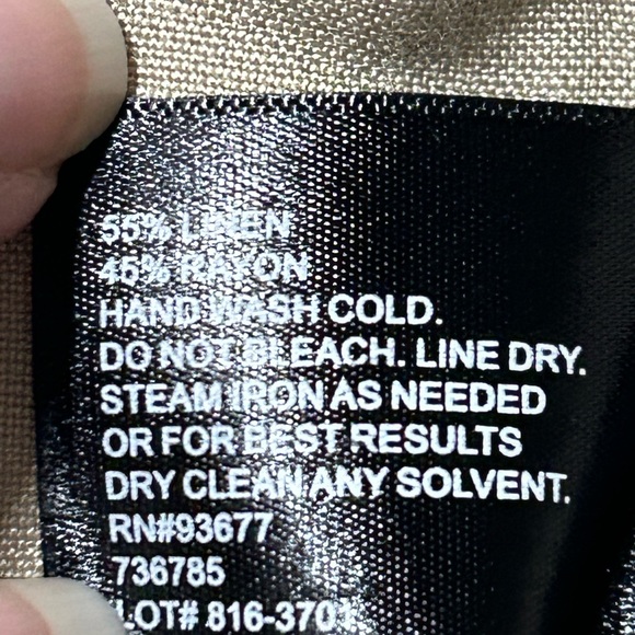 East 5th women’s‎ size 10 wide leg linen pants, high waisted - Picture 10 of 10